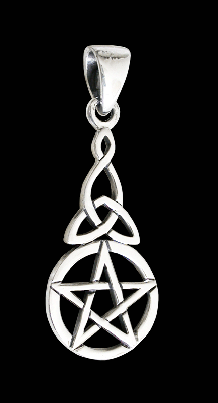 En droppe med Pentagram i Äkta silver.