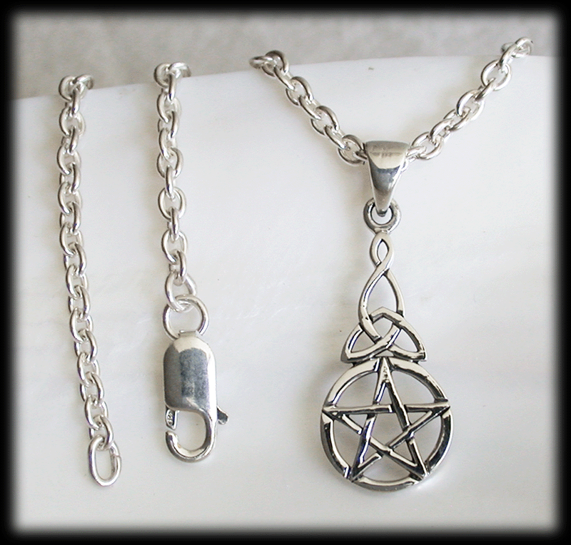 En droppe med Pentagram i Äkta silver. - 3