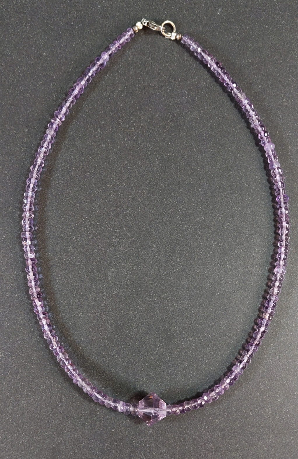 Fasettslipad Halsband med Ametist
