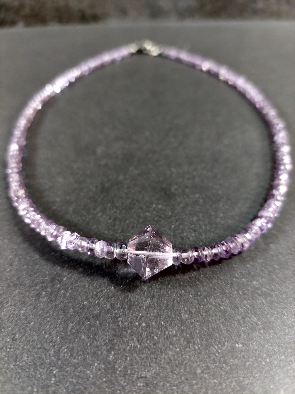 Fasettslipad Halsband med Ametist - 2