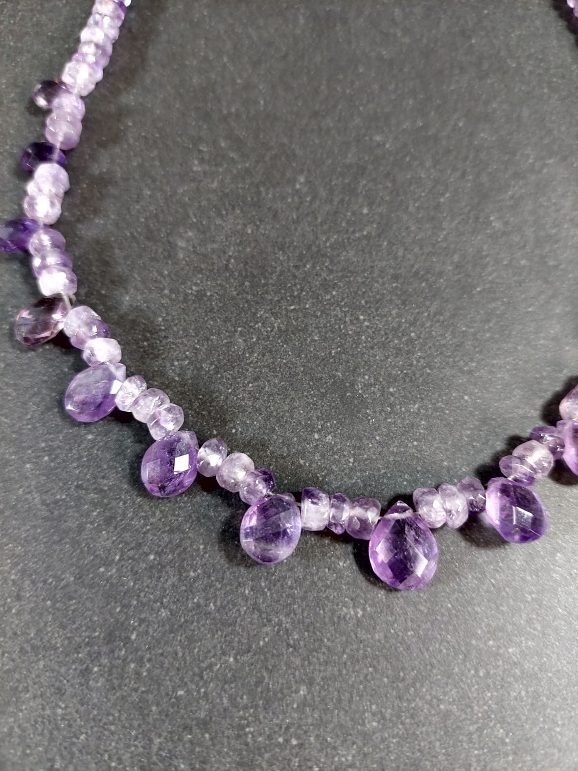 Fasettslipad Halsband med Ametist - 2