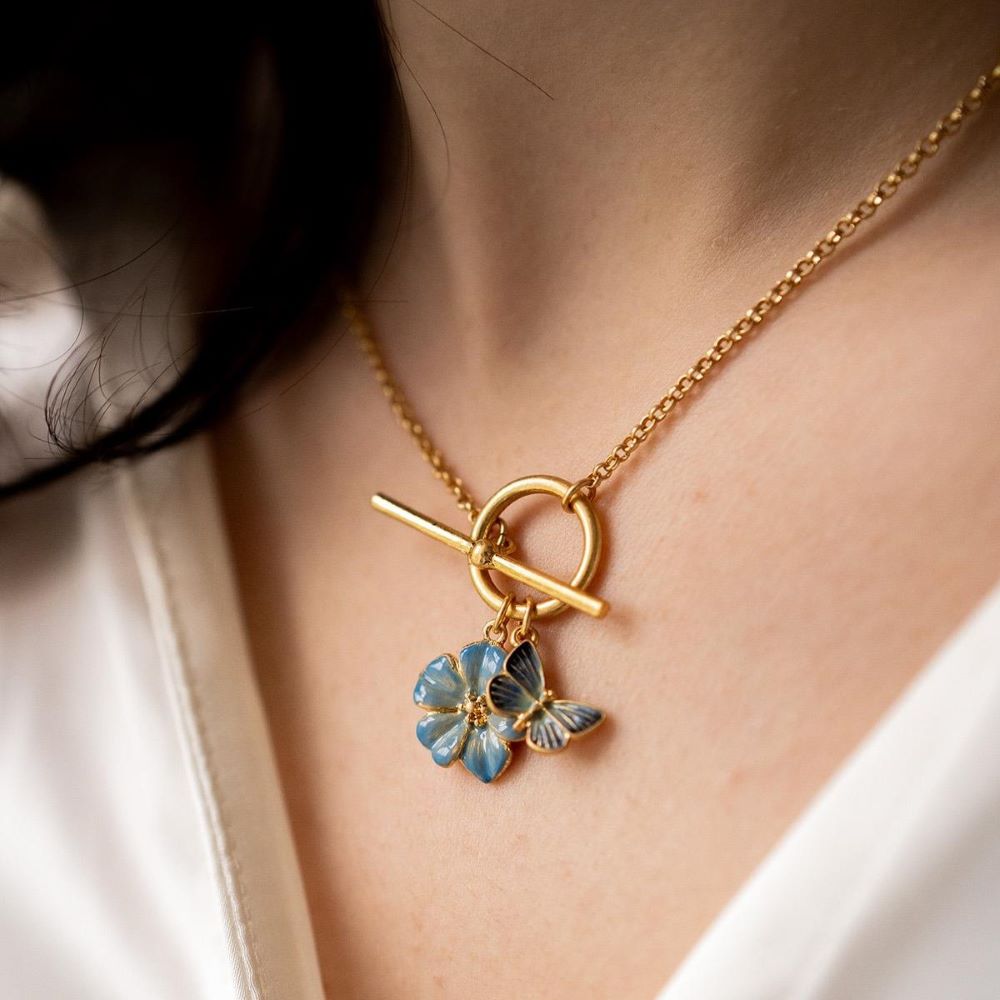 Fable Butterfly & Flower Halsband - 3