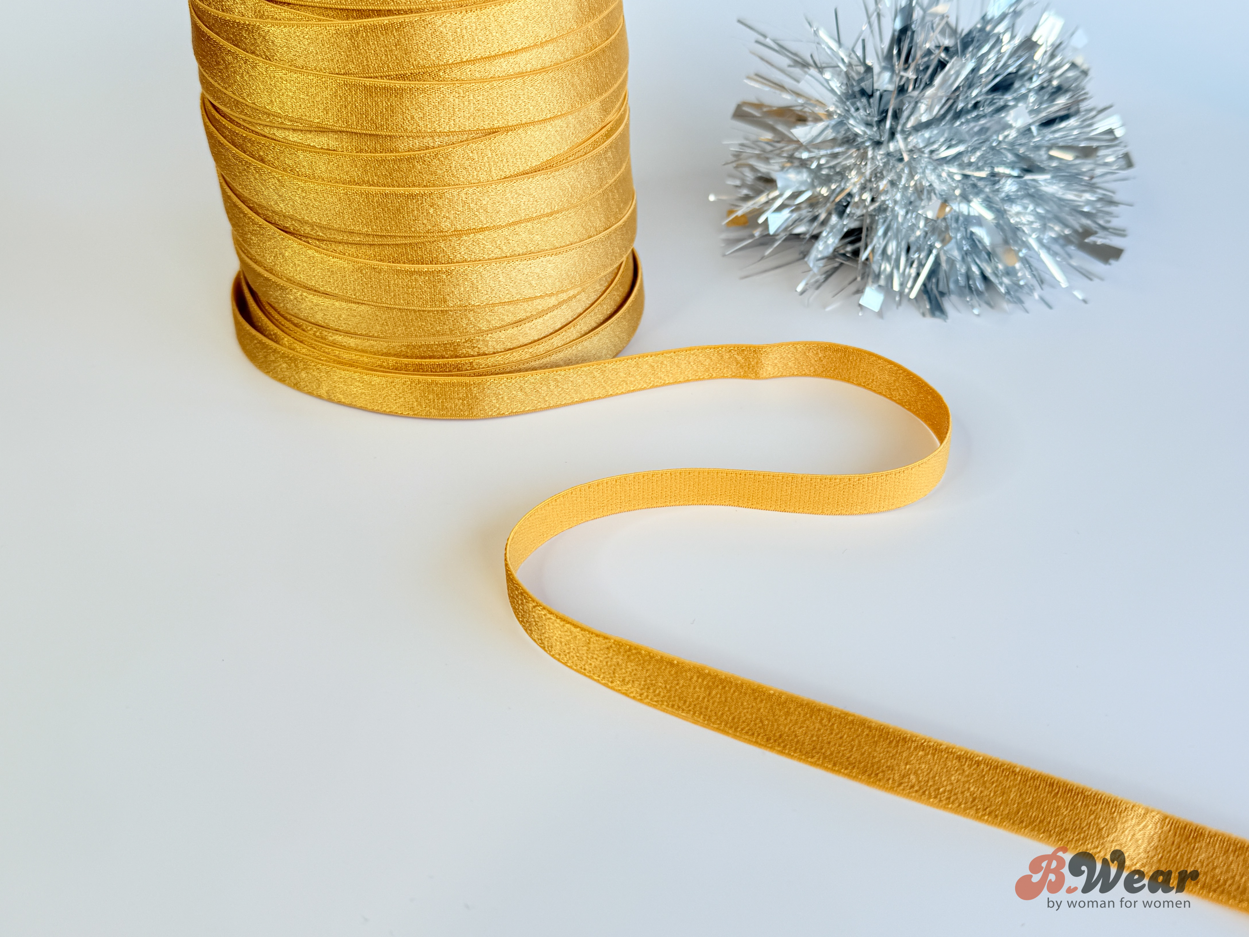 Bra Strap Elastic 12 mm - Yellow