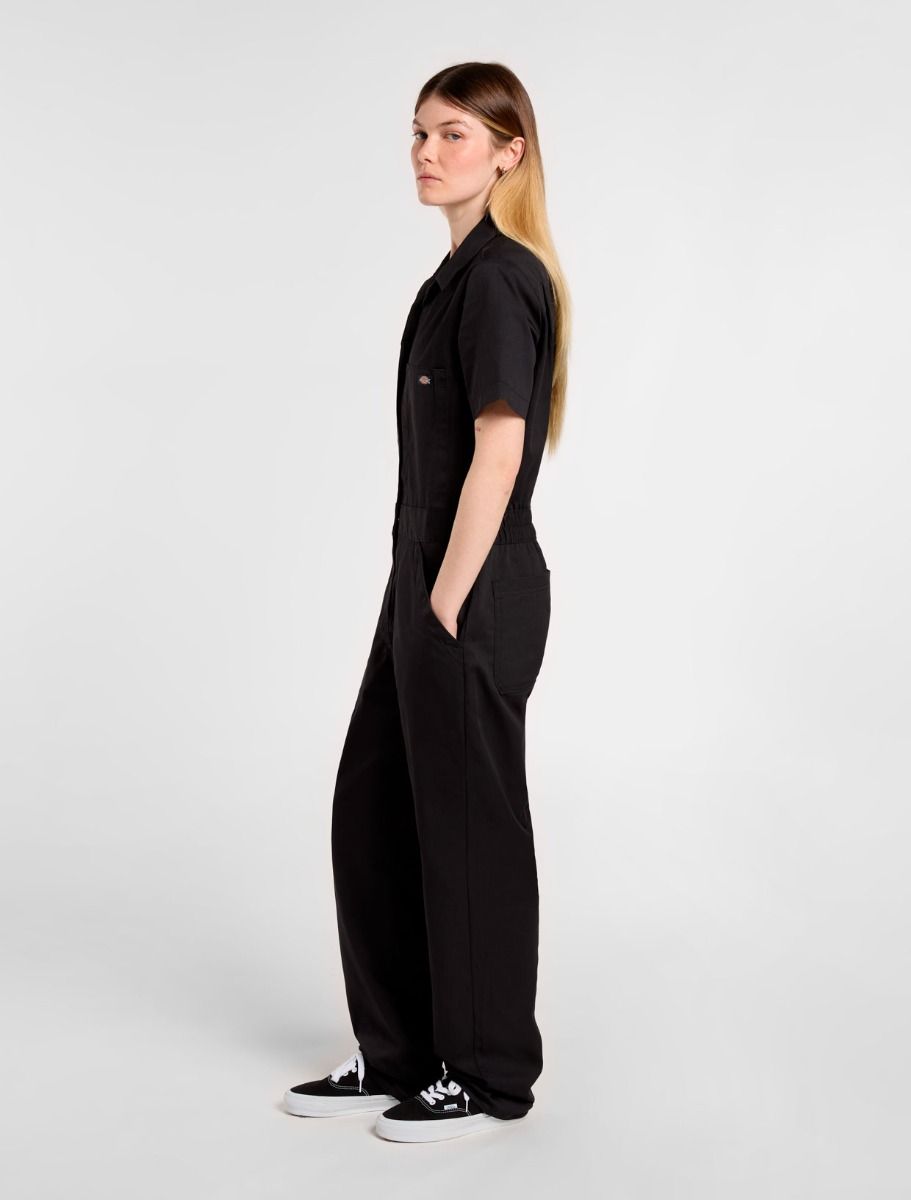 svart kortärmad overall från Dickies - 5