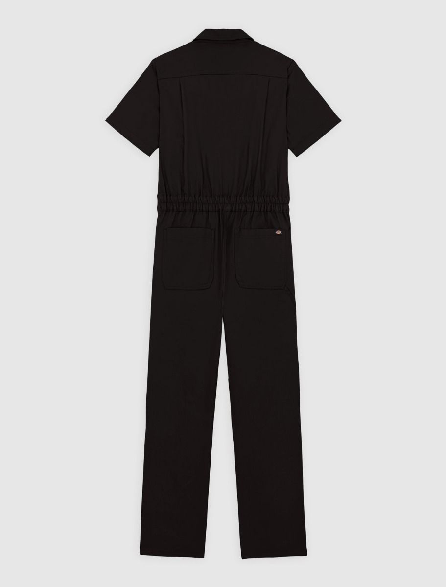 svart kortärmad overall från Dickies - 2