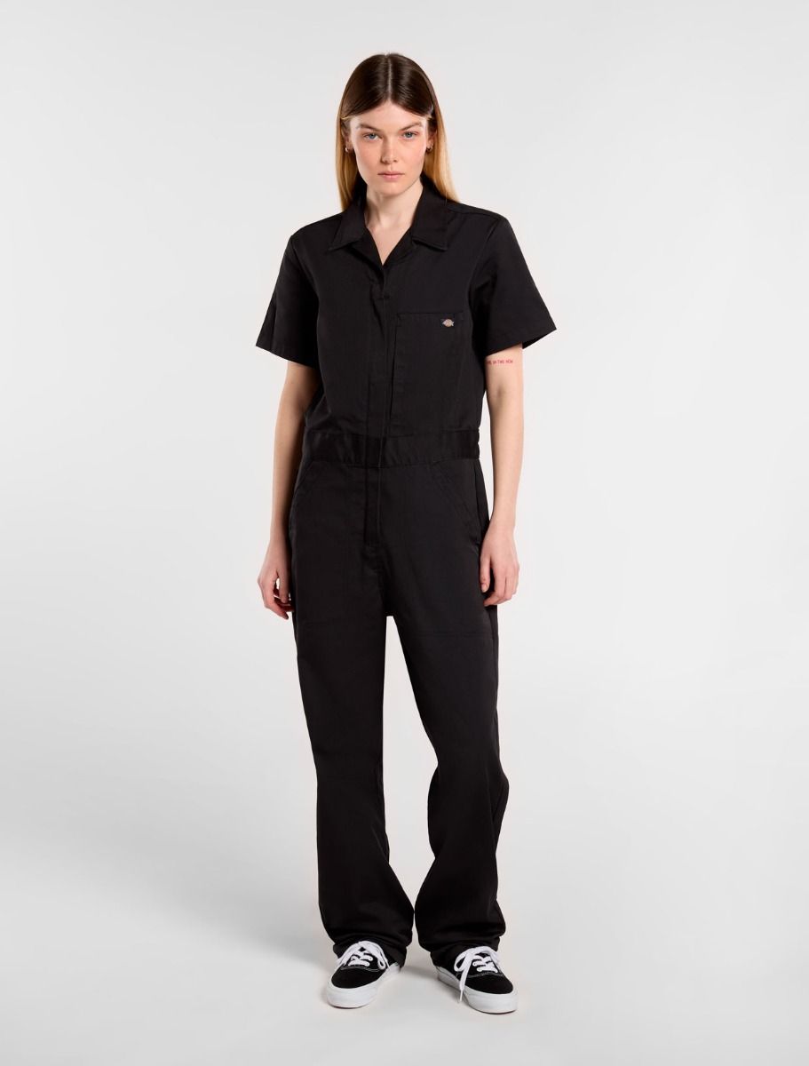 svart kortärmad overall från Dickies - 3