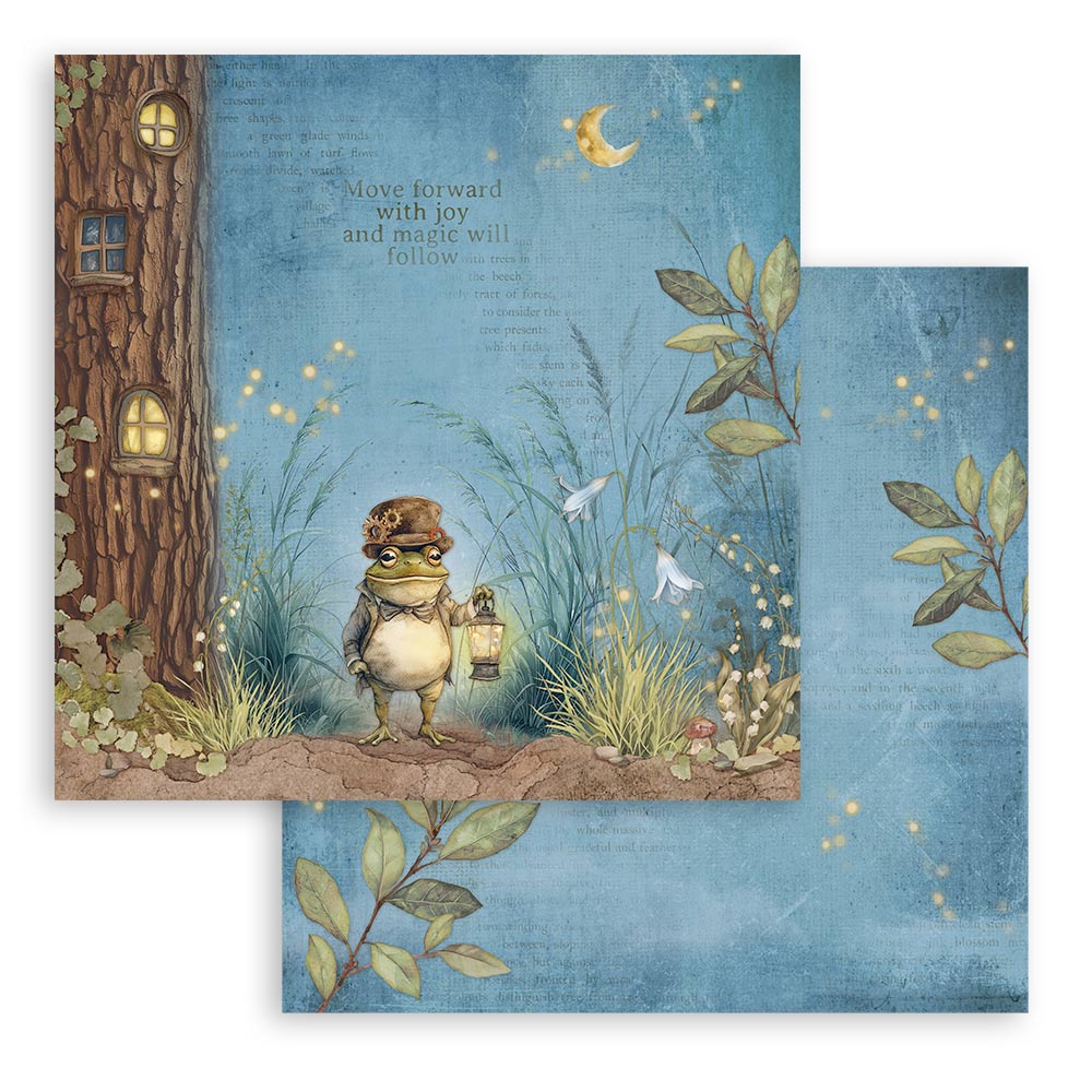 Scrapbooking Small Pad 10 sheets cm 20,3X20,3 (8"X8") - Hidden Grove  - 13