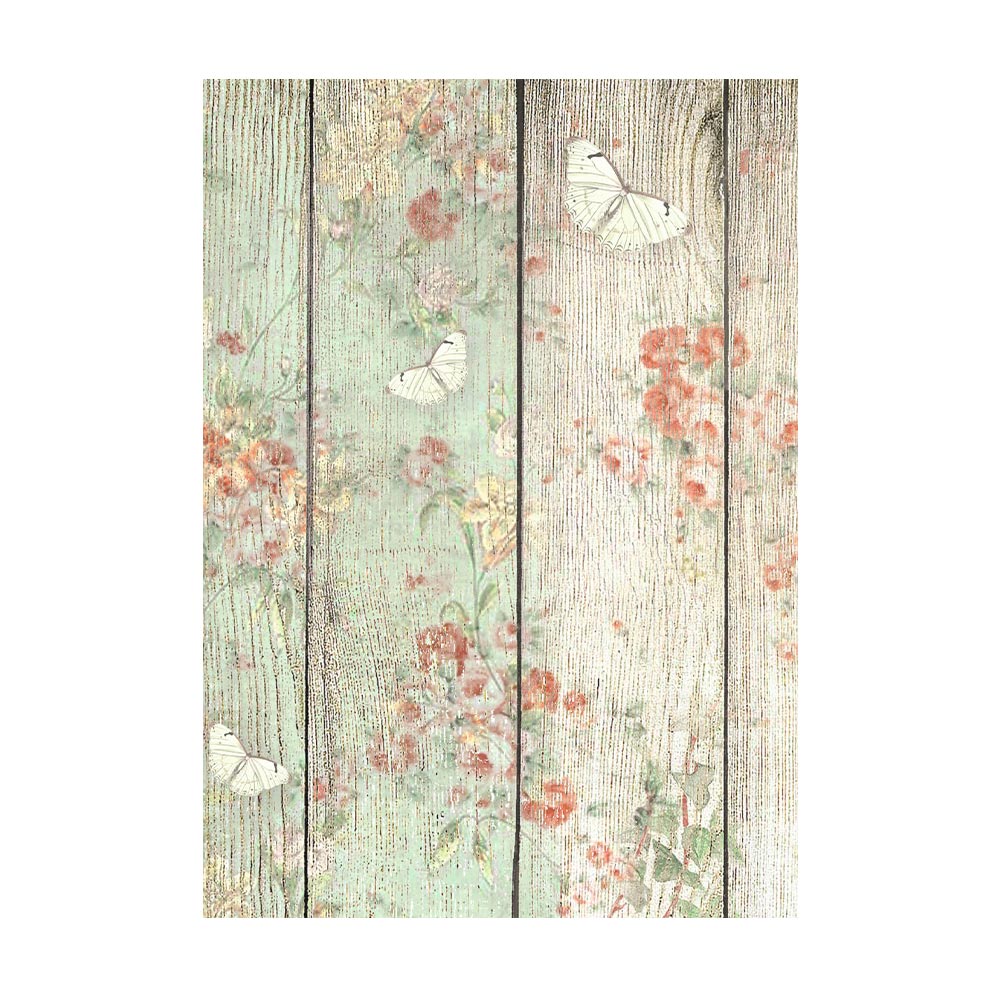 Selection 8 Rice paper A6 backgrounds - House of Roses  - 8