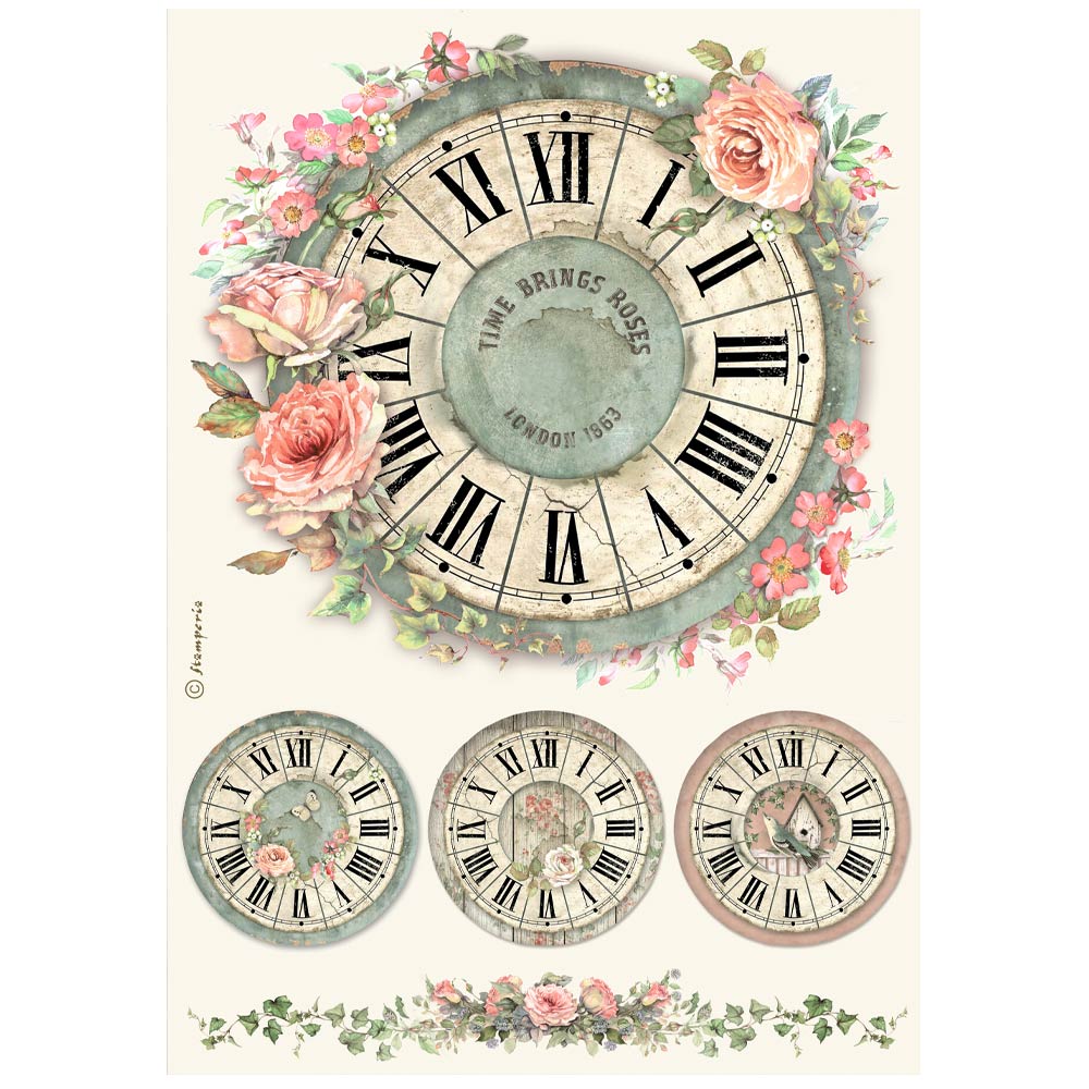 Selection 6 Rice paper A4 - House of Roses  - 4