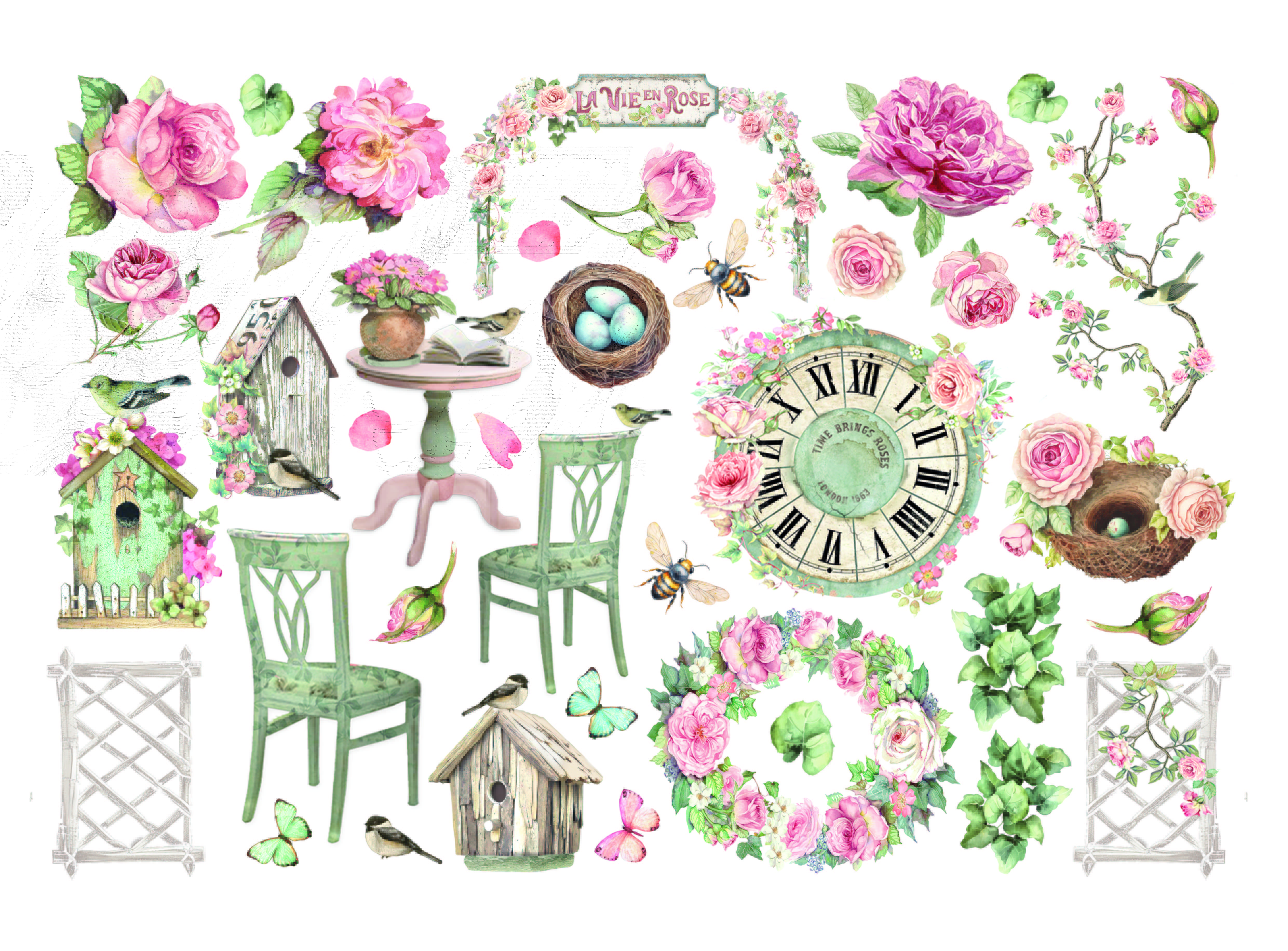 Ephemera - House of Roses 37 PCS - 2