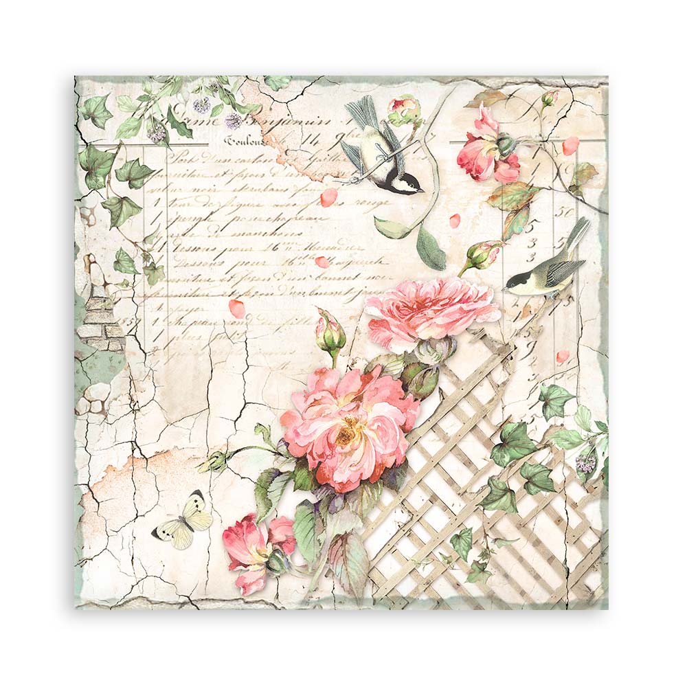 Scrapbooking Pad 22 sheets cm 30,5x30,5 (12"x12") Single face - House of Roses - 10