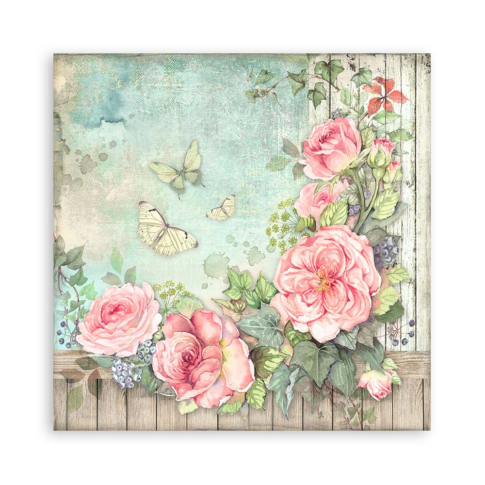 Scrapbooking Pad 22 sheets cm 30,5x30,5 (12"x12") Single face - House of Roses - 6