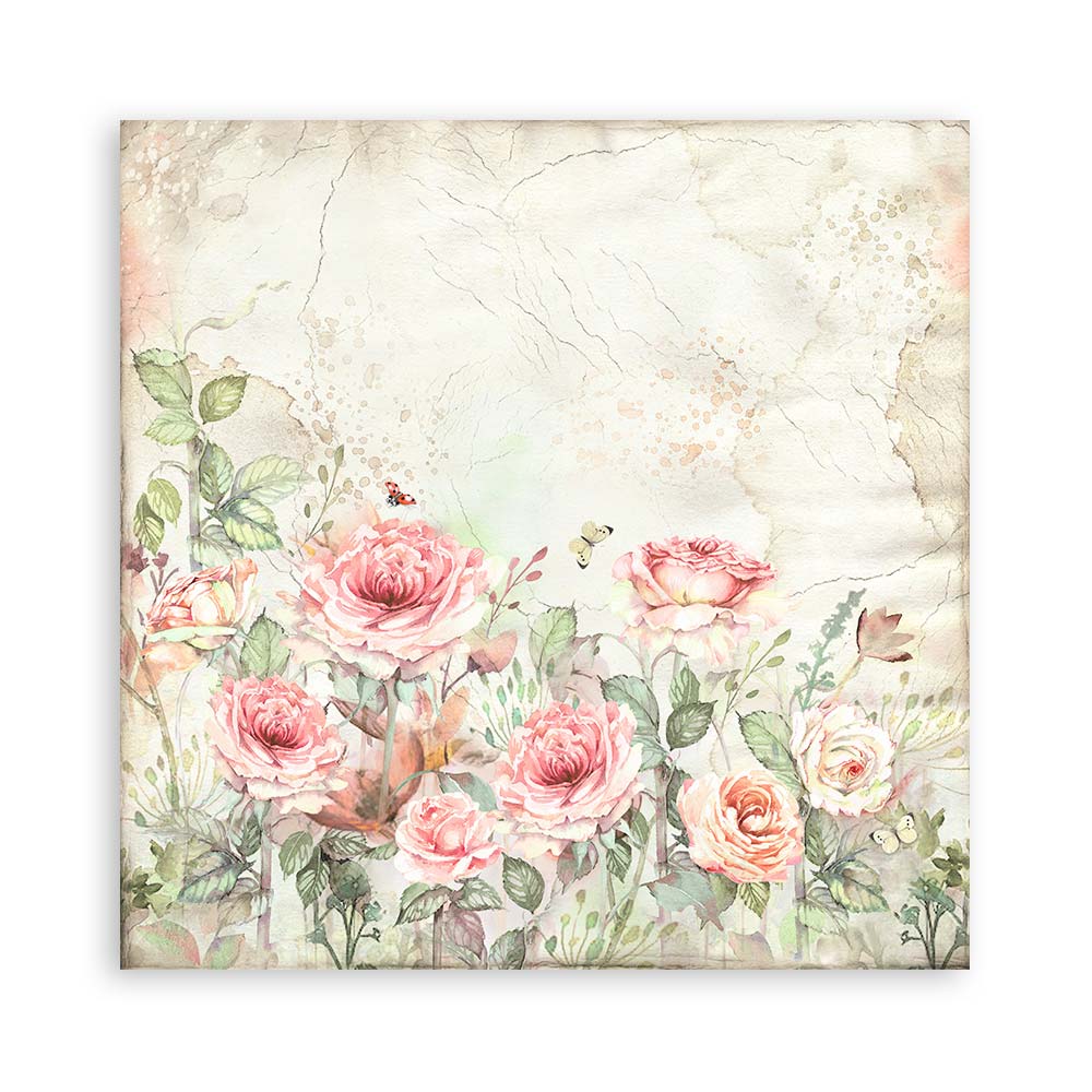 Scrapbooking Pad 22 sheets cm 20,3X20,3 (8"X8") Single Face House of Roses  - 14