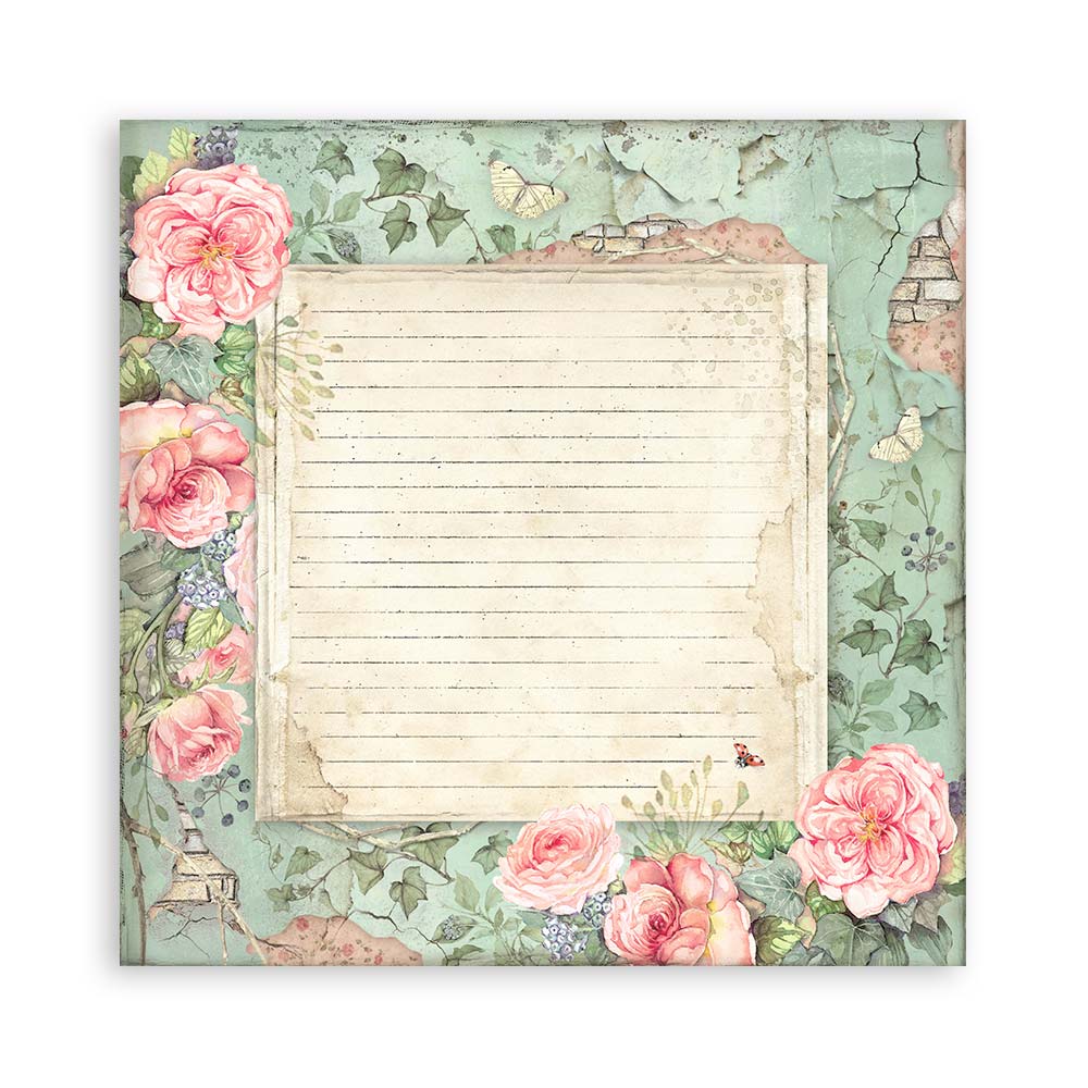 Scrapbooking Pad 22 sheets cm 20,3X20,3 (8"X8") Single Face House of Roses  - 16