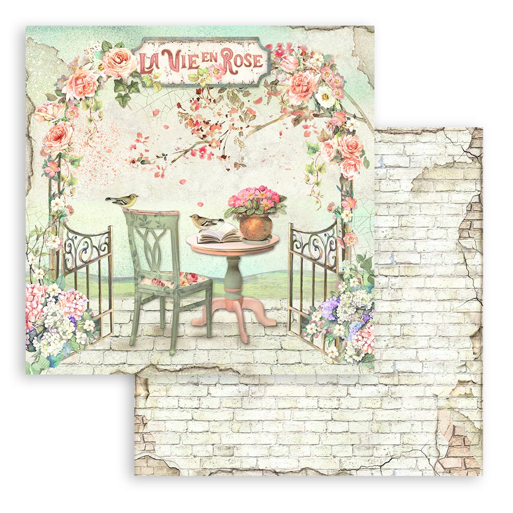 Scrapbooking Small Pad 10 sheets cm 20,3X20,3 (8"X8") - House of Roses - 11