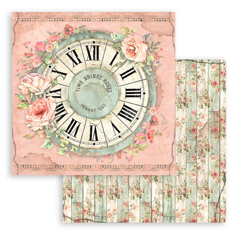 Scrapbooking Small Pad 10 sheets cm 20,3X20,3 (8"X8") - House of Roses - 6