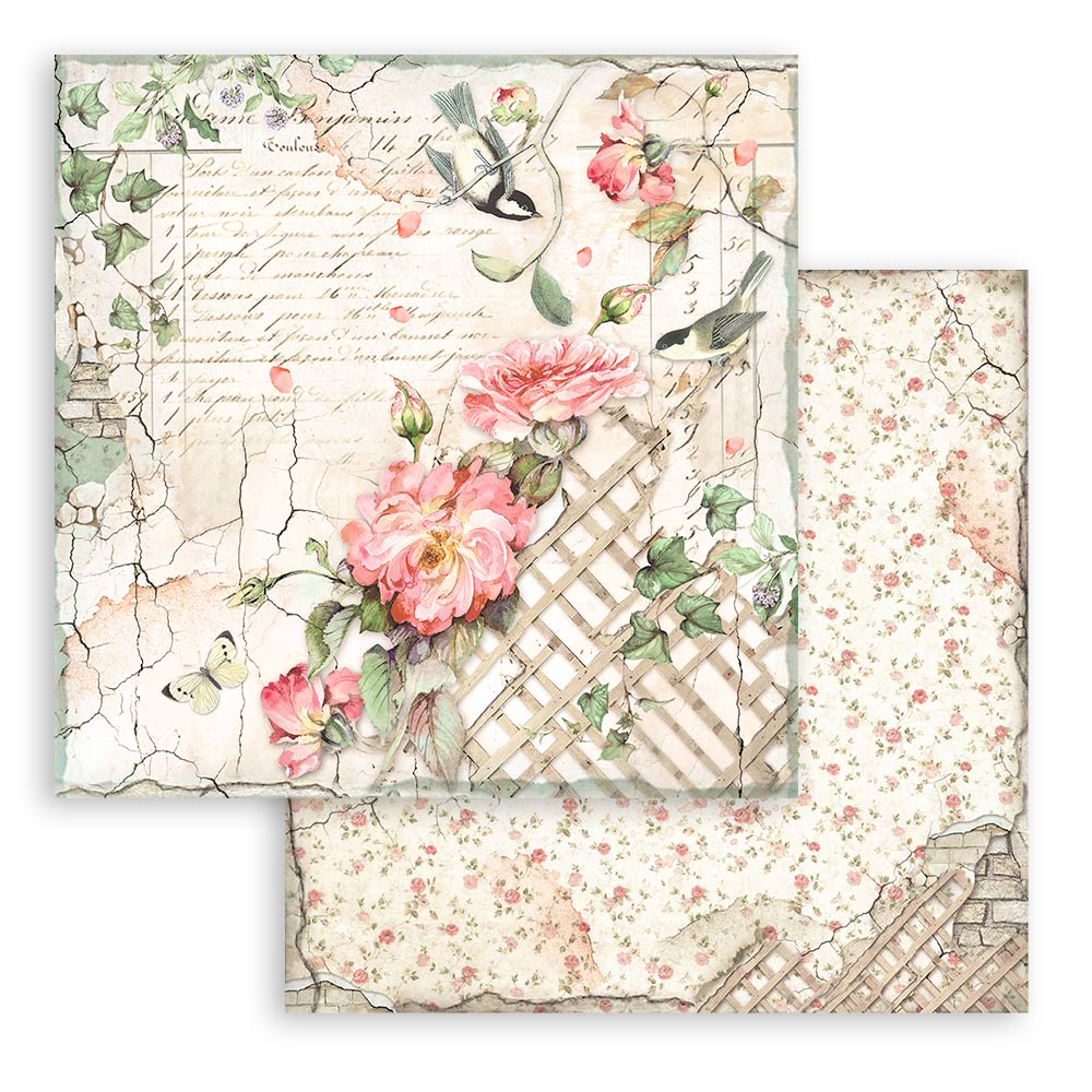 Scrapbooking Small Pad 10 sheets cm 20,3X20,3 (8"X8") - House of Roses - 5