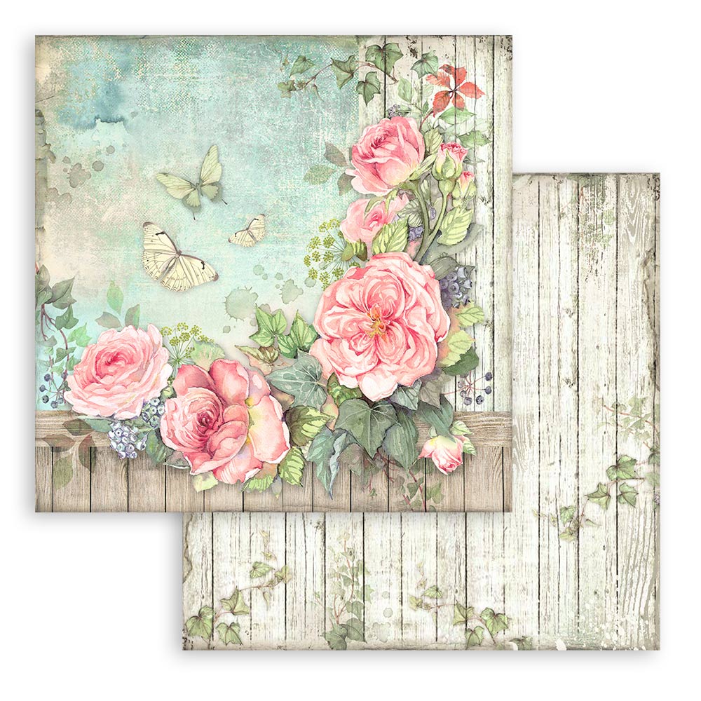 Scrapbooking Small Pad 10 sheets cm 20,3X20,3 (8"X8") - House of Roses - 3