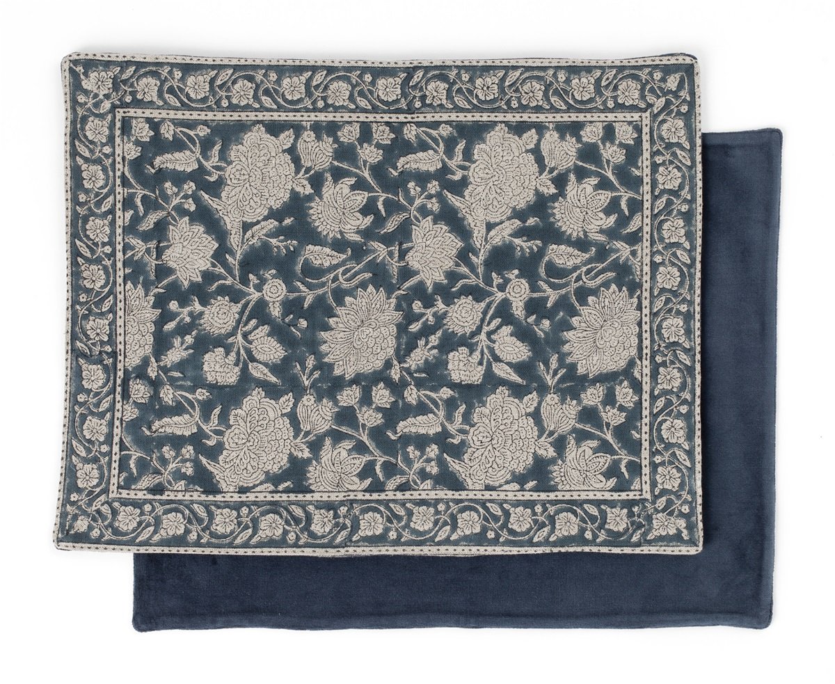 Bordstablett - INDIAN ROSE Denim Blue - Chamois