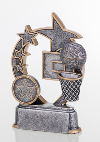 Basketboll statyett Resin - 3 olika storlekar