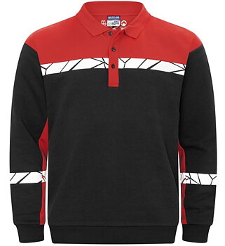 Projob Progression 7100 Sweatshirt med tre knappar framtill