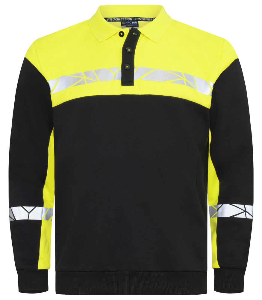 Projob Progression 7100 Sweatshirt med tre knappar framtill