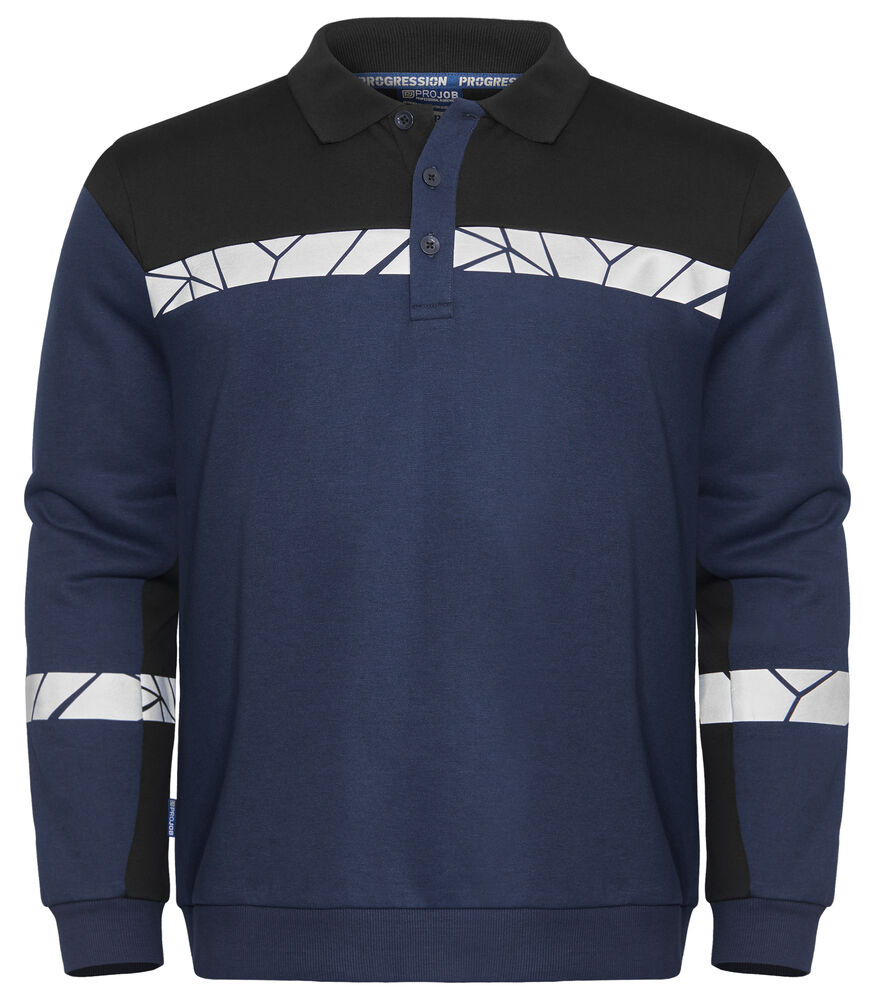 Projob Progression 7100 Sweatshirt med tre knappar framtill - 5