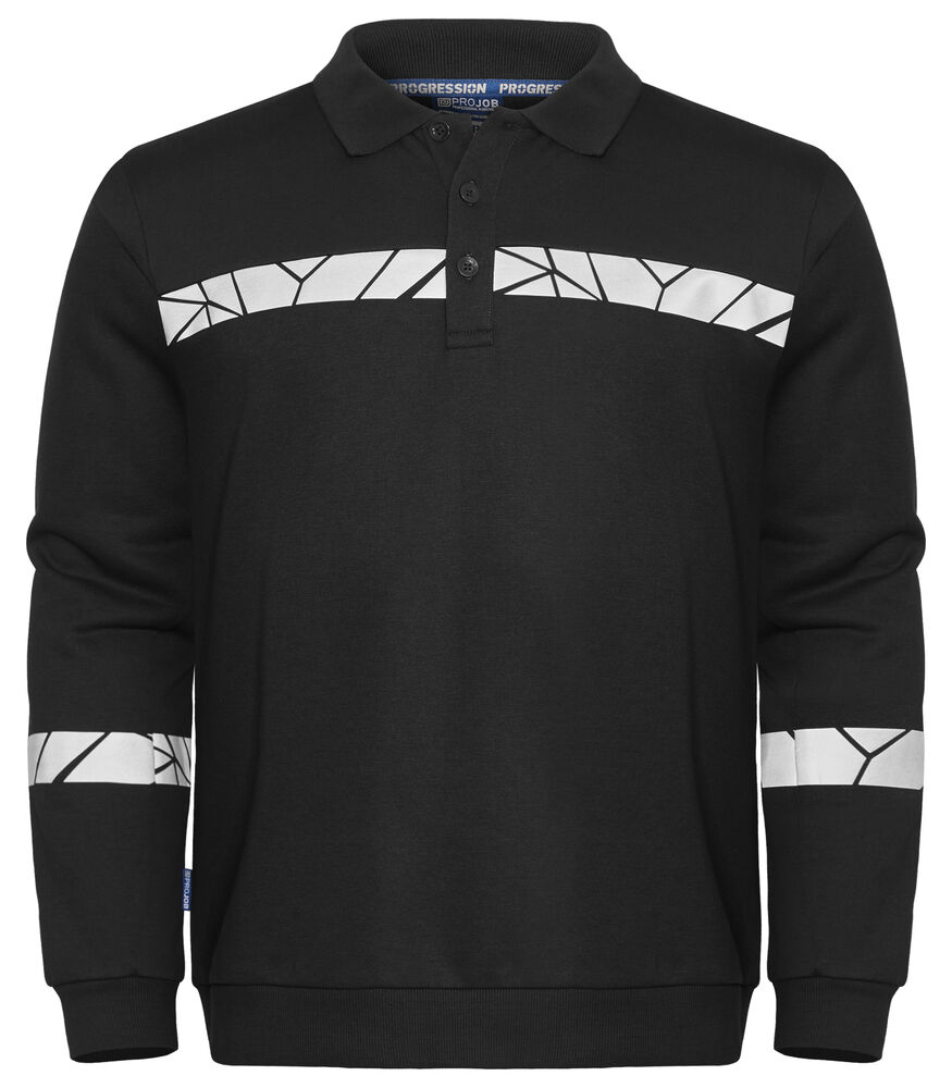 Projob Progression 7100 Sweatshirt med tre knappar framtill - 4