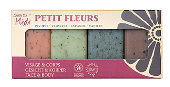 Petite fleurs - blossom 4-pack gästtvålar Savon Du Midi