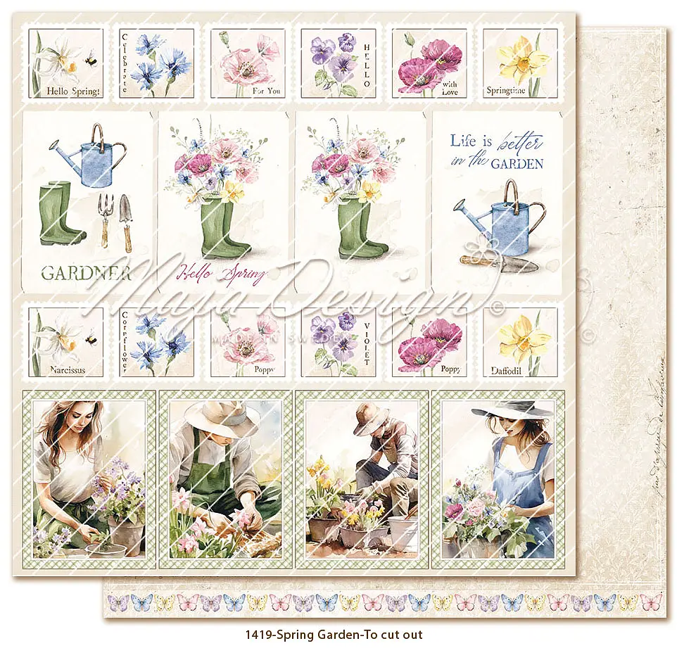 Maja Design Spring Garden - 12x12" Collection Pack - 16