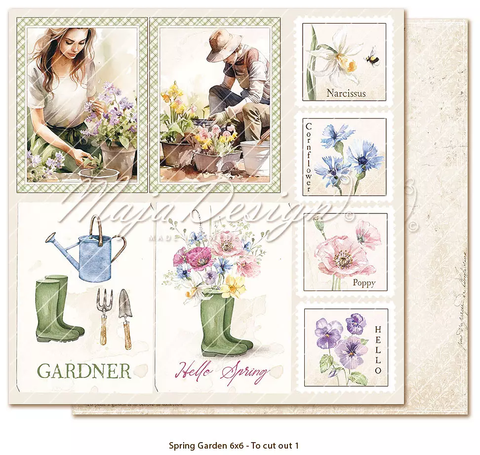 Maja Design Spring Garden - 6"x6" Collection pack - 16