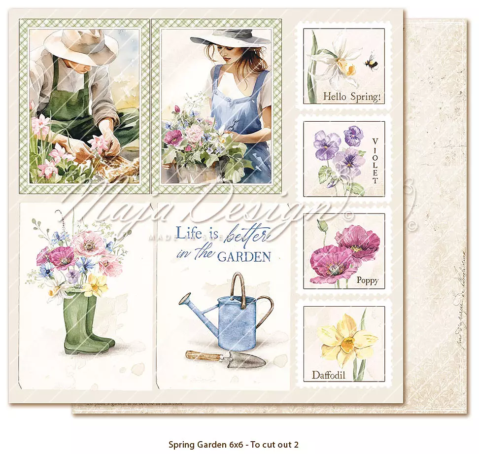 Maja Design Spring Garden - 6"x6" Collection pack - 17