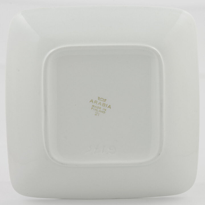 Raija Uosikkinen (Emilia 1959) Quadratic Dish with Graphic Motif 18 cm (3)