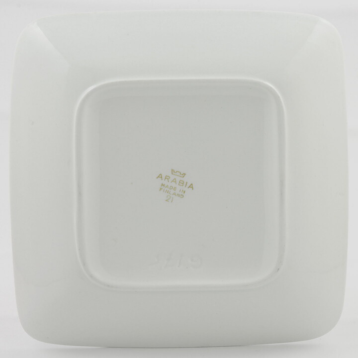 ライヤ・ウオシッキネン  Emiliaシリーズ  四角いお皿  Dish  (18cm)  1959年 (3)