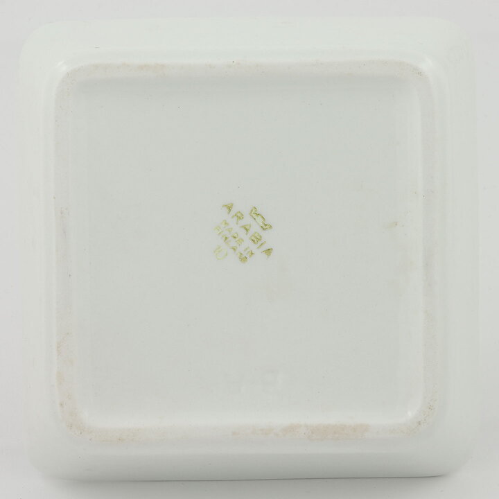 Raija Uosikkinen (Emilia 1959) Quadratic Bowl  with Graphic Motif 14 cm (3)