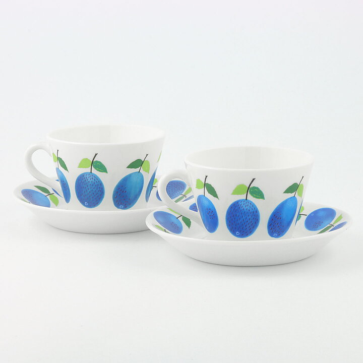 スティグ・リンドベリ Prunusシリーズ  コーヒーカップ＆ソーサー  1962年  9cm  2セット (6)