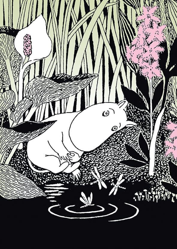 Moomin greeting card - Thoughtful Moomin
