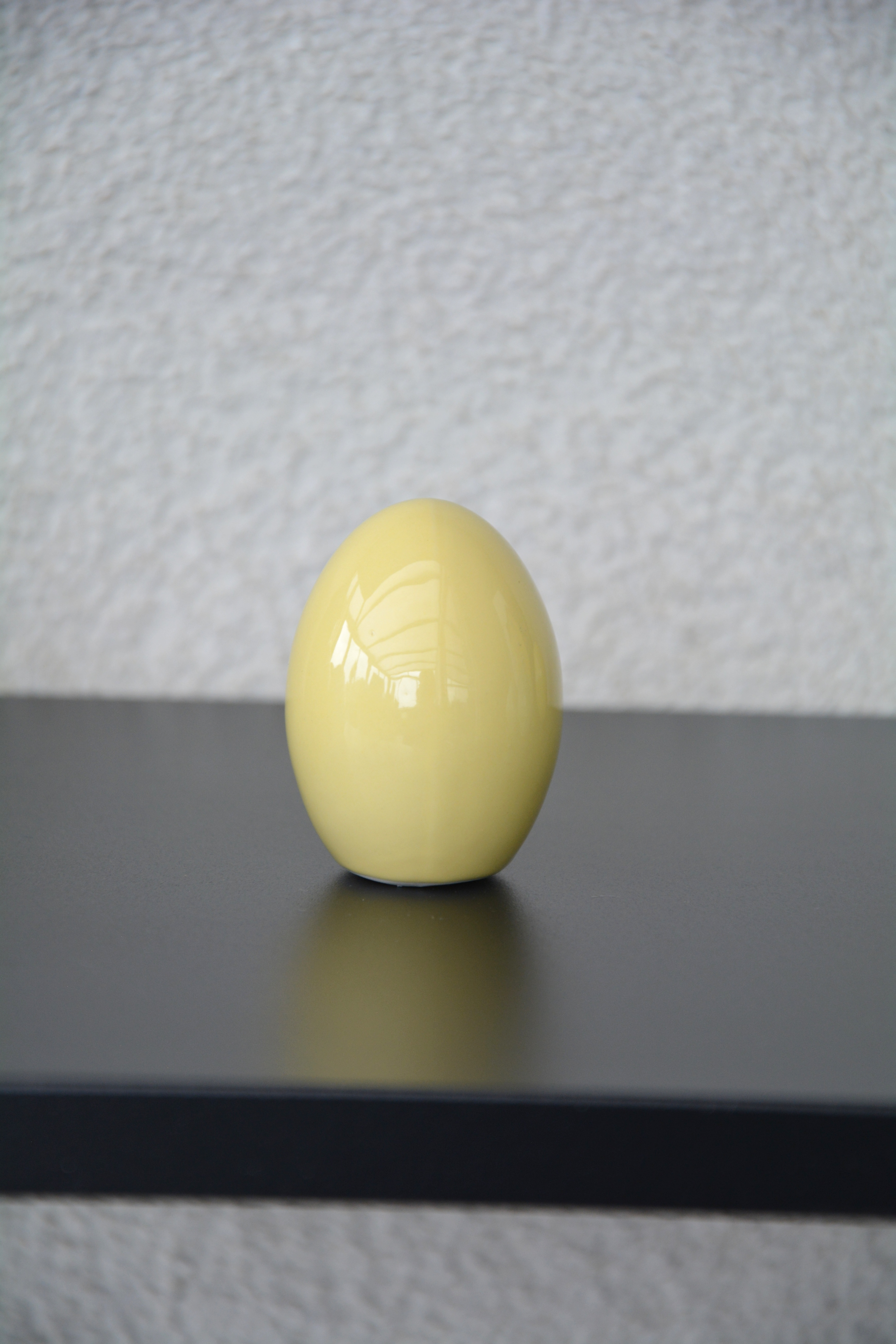 Ägg Hilda ljusgul keramik litet 5,5 cm - 5