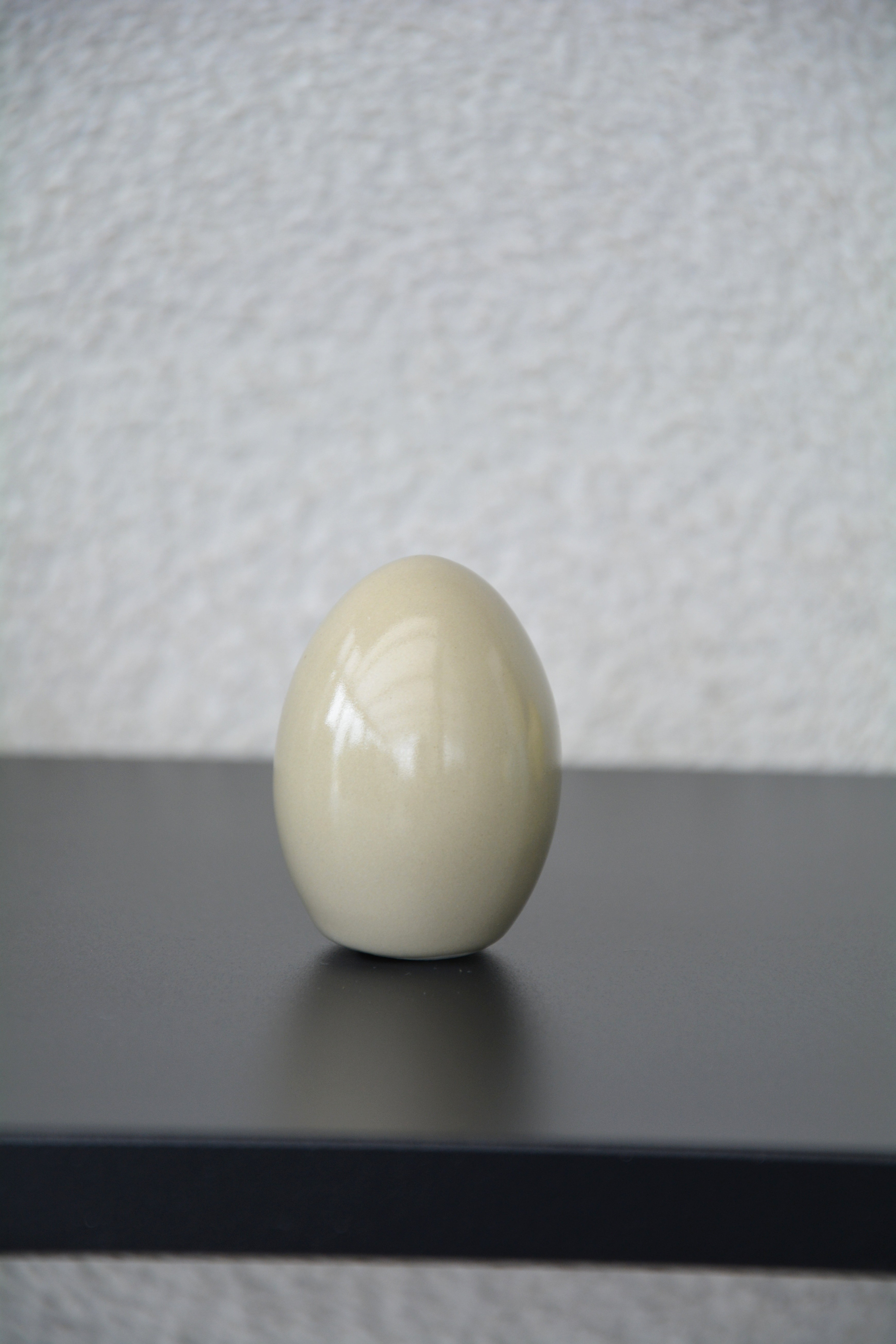 Ägg Hilda beige keramik litet 5,5 cm - 5