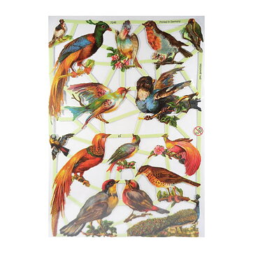 Bookmarks Second Hand - Birds and Flowers Vintage EF7246, 7073