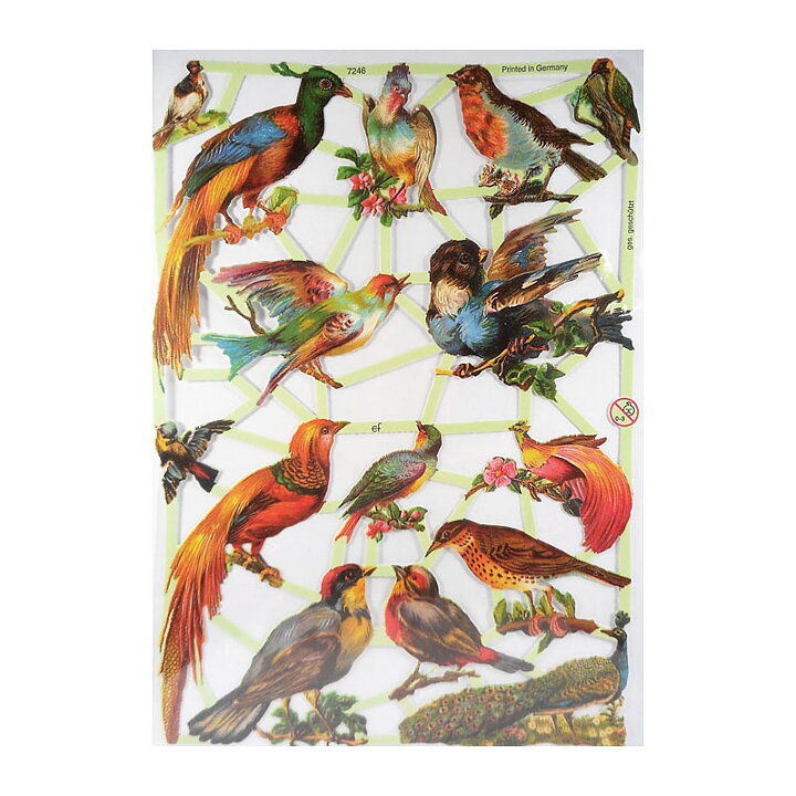 Bogmærker Second Hand - Fugle og Blomster Vintage EF7246, 7073