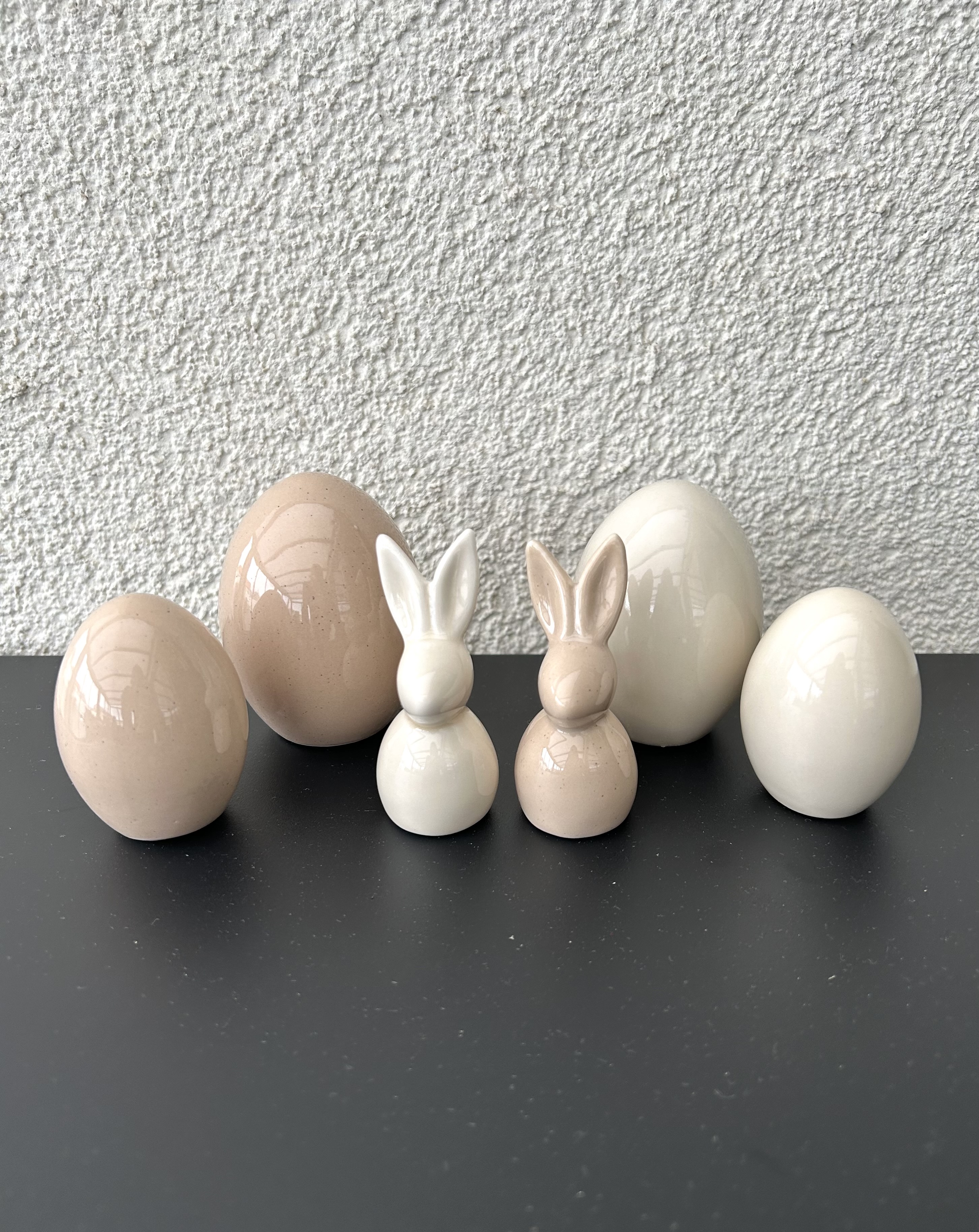 Ägg Hilda off white keramik litet 5,5 cm