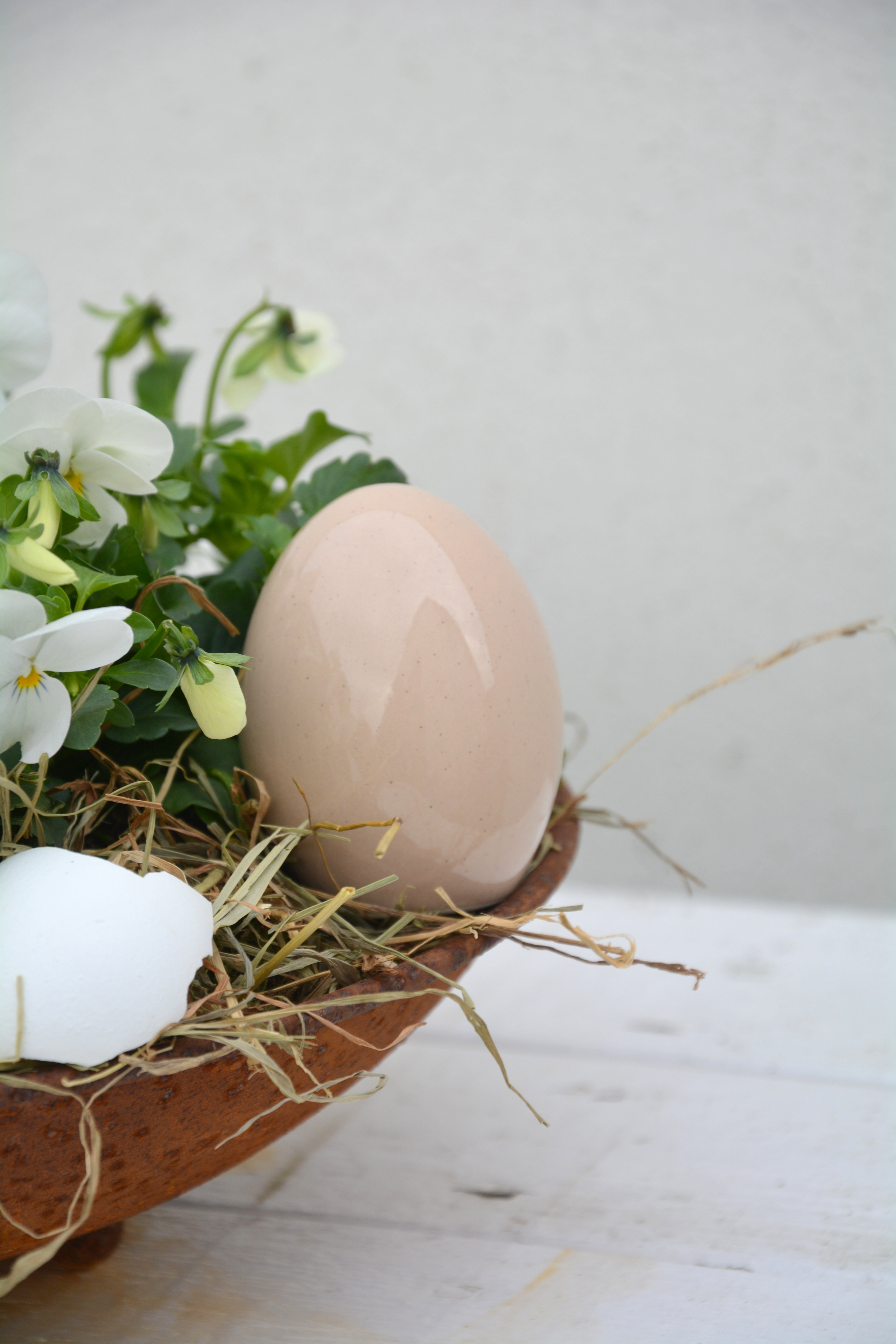 Ägg Hilda latte keramik litet 5,5 cm - 5