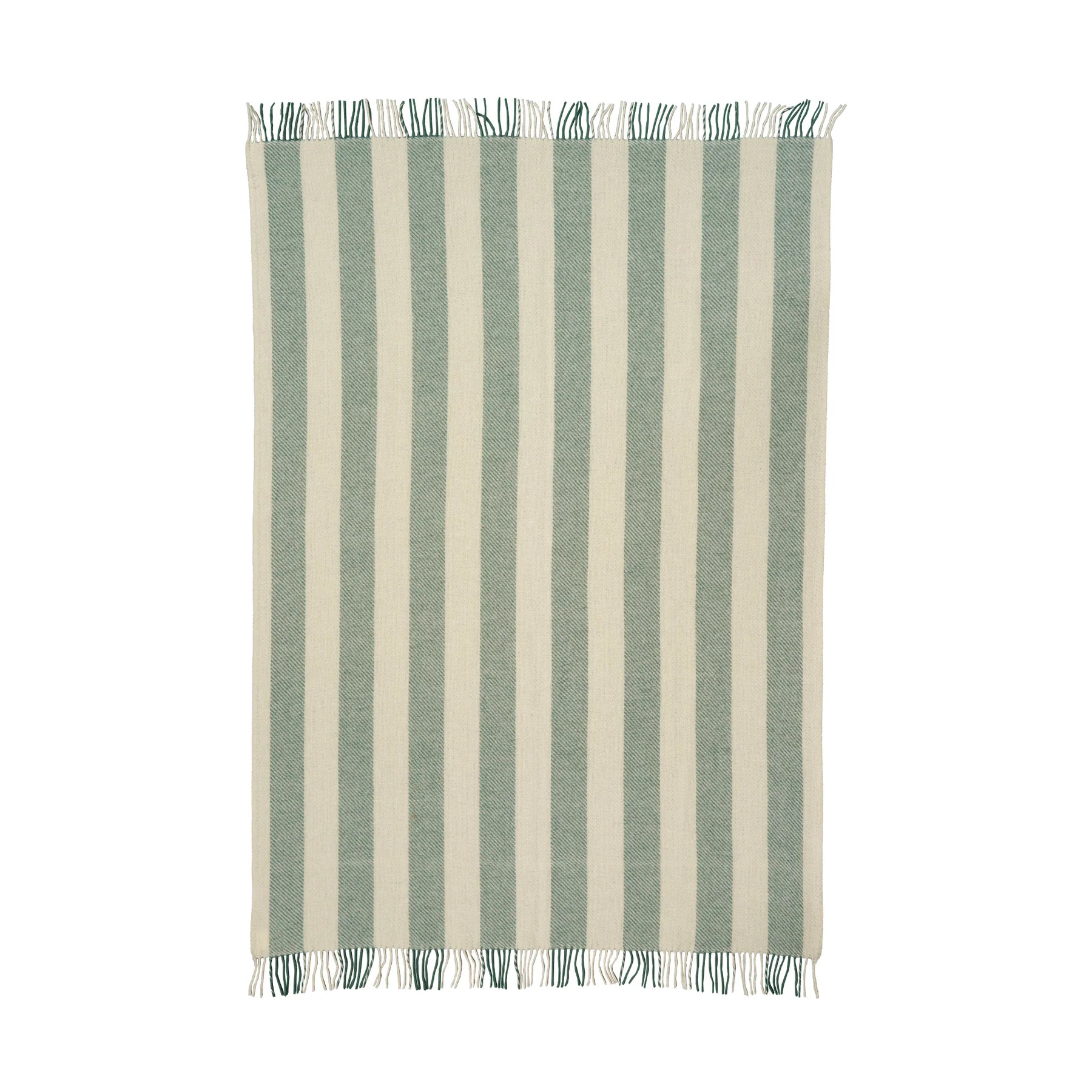 GOTLAND vertikal stripe grön Klippan Yllefabrik