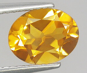 0.80 ct very nice 7x5 mm calibrated oval natural loose citrine gemstone