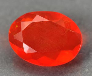 0.83 ct top quality natural loose Mexican fire opal gemstone - 3