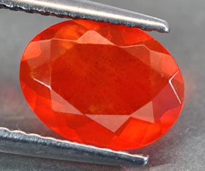 0.83 ct top quality natural loose Mexican fire opal gemstone