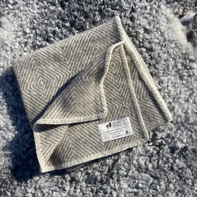 Gåsögemönstrad ullfilt för barn och baby  - 2