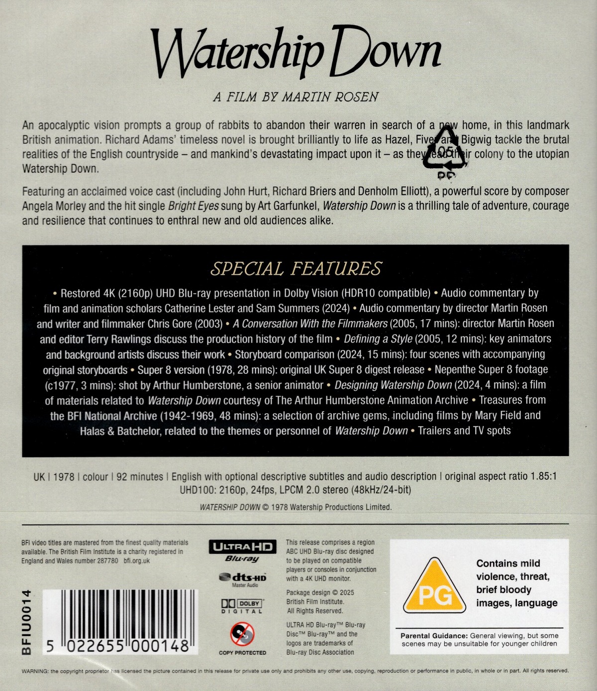 Watership Down (ej svensk text) (4K Ultra HD) - 2