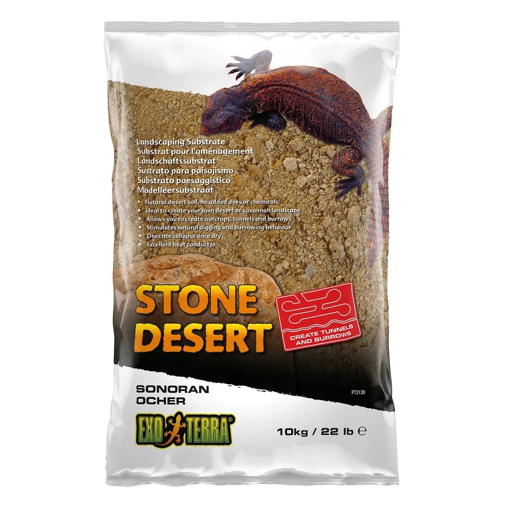 Stone Dessert Ockra Grävsubstrat Exoterra, 10kg